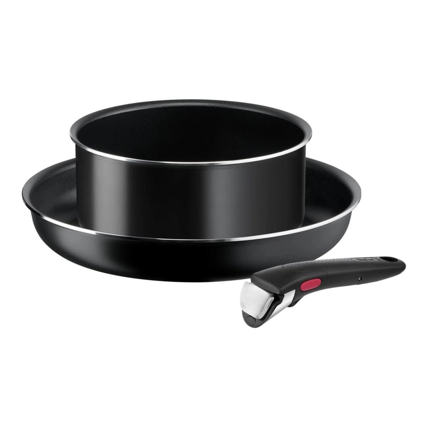 Tefal – Sätt med matlagningsutrustning 3 delar INGENIO EASY COOK & CLEAN BLACK