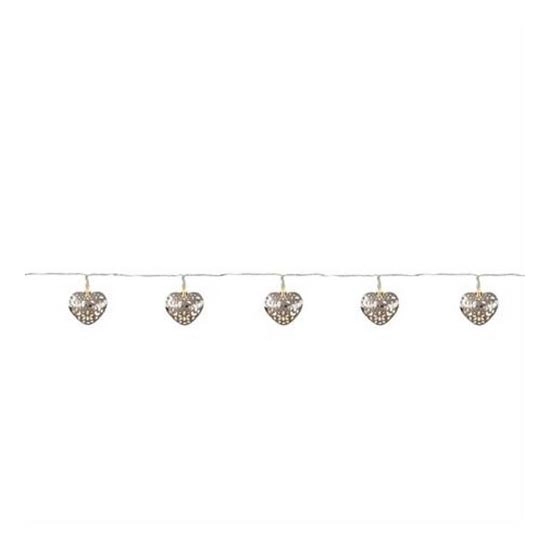 Markslöjd 703174 – LED-slinga MILLA 10xLED/3xAA 2,1 m varmvitt