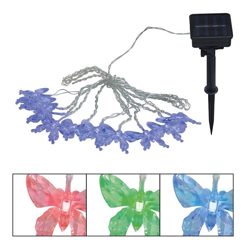 Globo – LED RGB Dekorativ slinga 10xLED/0,06W/3,2V 470 cm IP44
