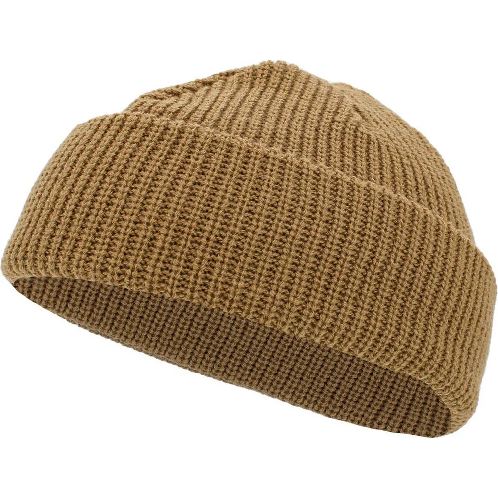 Ethos Fisherman Beanie – Beige Acrylic Hue i klassisk fiskarstil