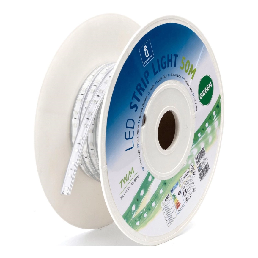 Aigostar – LED-remsa 350 W, 230 V, 50 m, grön, IP65