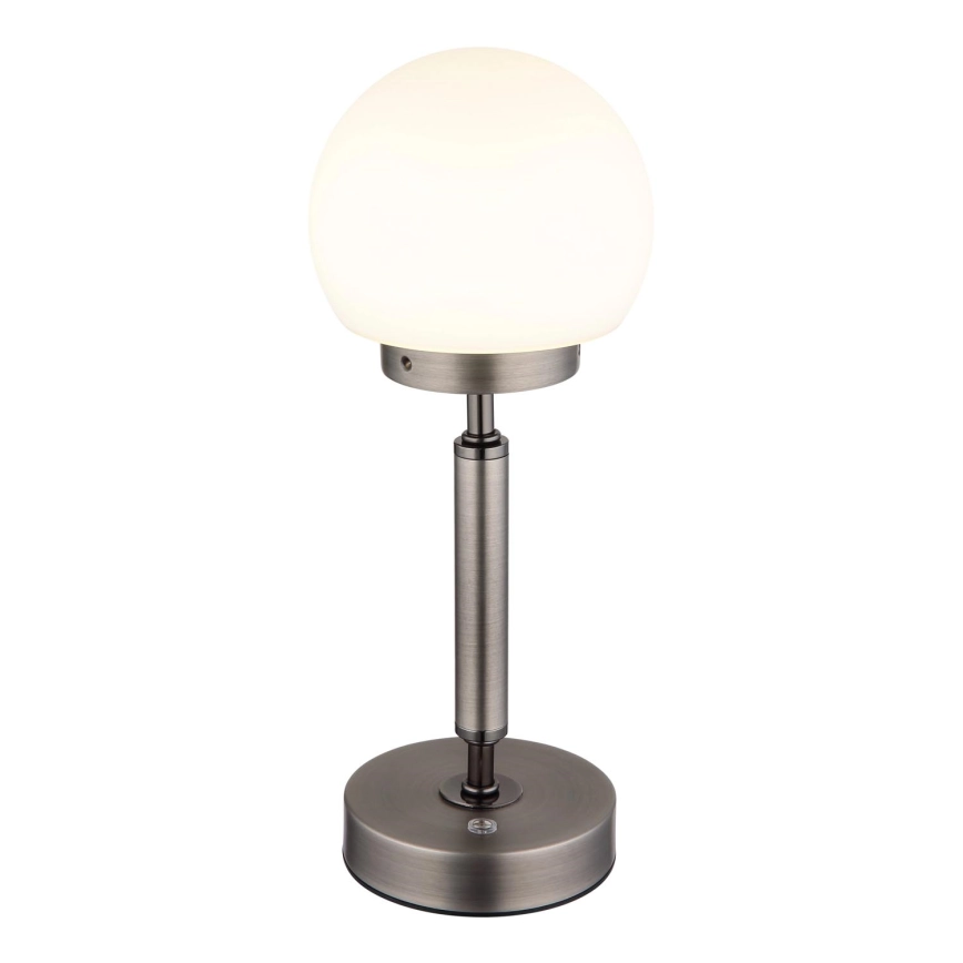 Globo – LED Dimbar uppladdningsbar touch bordslampa LED/2,5W/5V 1800mAh 2700/4000/6500K antracit