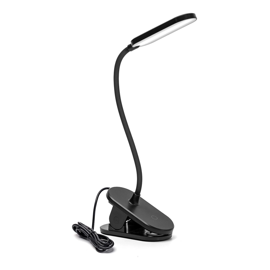 Aigostar – LED Dimbar bordslampa med klämma LED/2,5W/5V svart