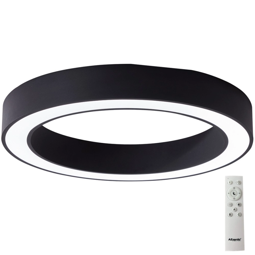 Azzardo AZ5041 – LED Dimbar taklampa MARCO LED/100W/230V svart + fjärrkontroll