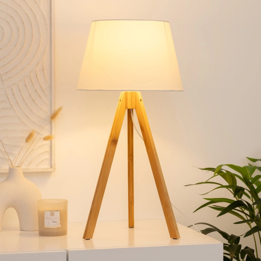 Atmosphera – Bordslampa BAHI 1xE14/40W/230V bambu