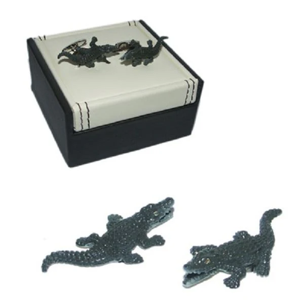 Manschettknappar – Safari Collection – Crocodile