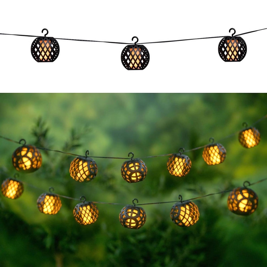 LED solcellsljusslinga 3,8 m 8xLED/1,2V 600 mAh