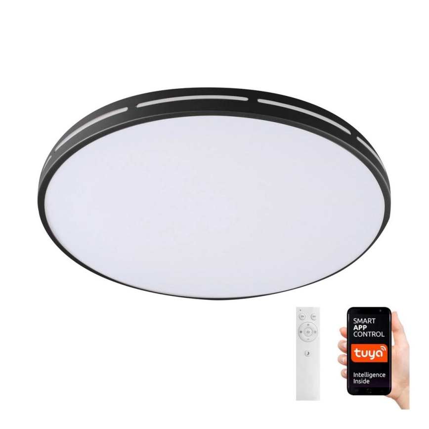 Immax NEO 07145-B42 – LED ljusreglerad taklampa  NEO LITE VISTAS LED/24W/230V Tuya Wi-Fi svart  + fjärrkontroll