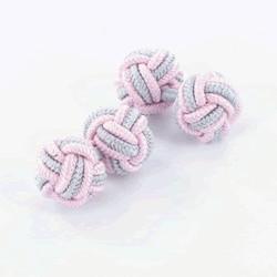 Manschettnoder duoc rosa & grå