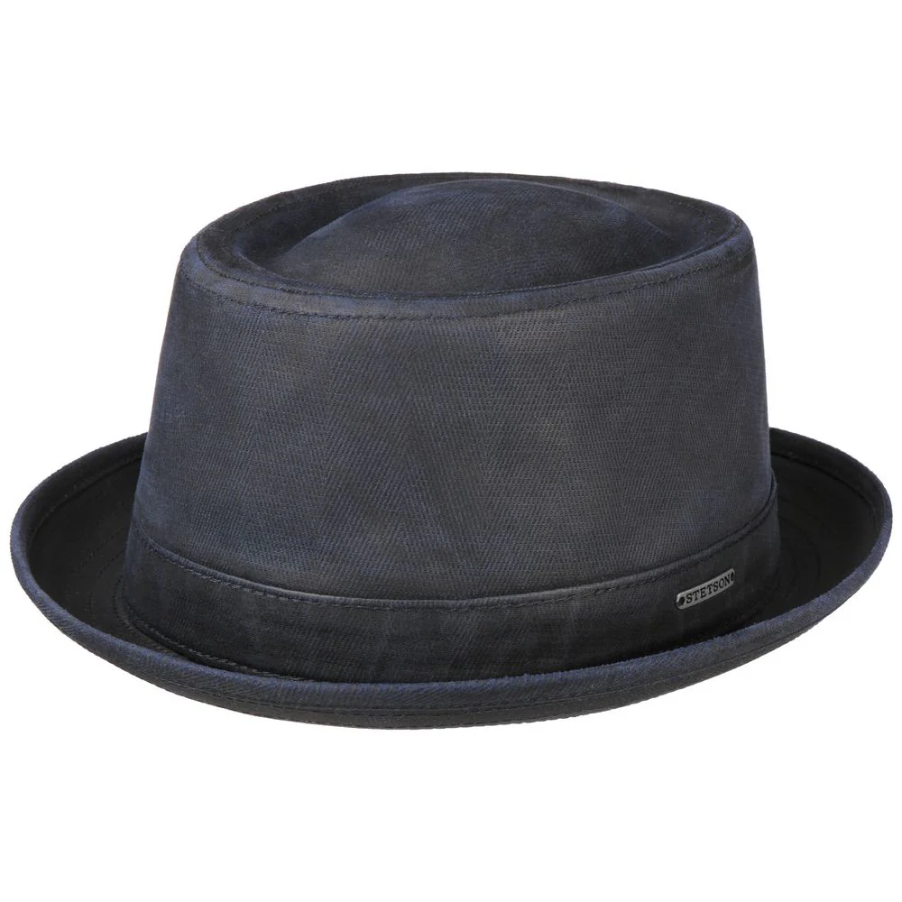 Stetson Porkpie CO/PES Deep Blue Black – S (55 cm)