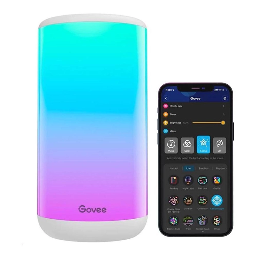 Govee – LED RGBIC Ljusreglerad bordslampa AURA 2 2200-6500K Wi-Fi Matter