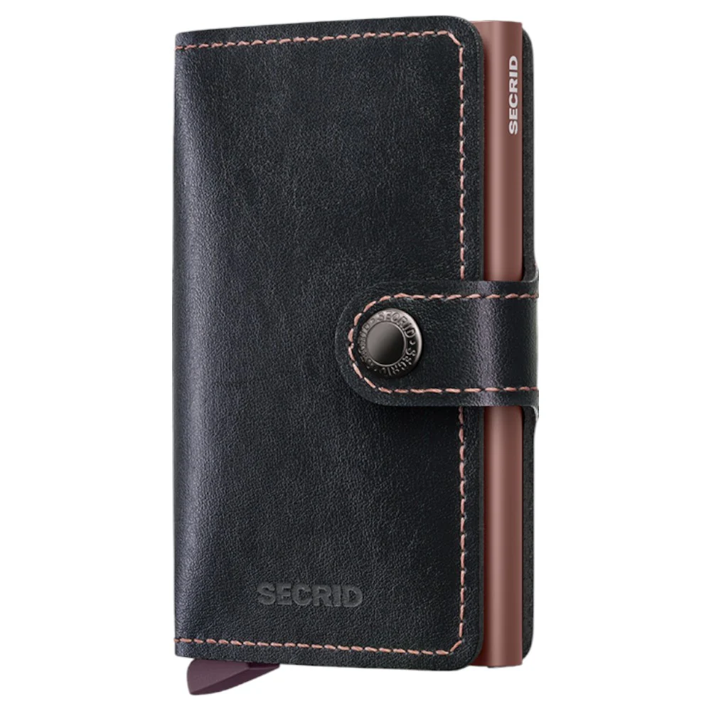 SECRID Miniplånbok MIRUM Plant-Based Black Rose