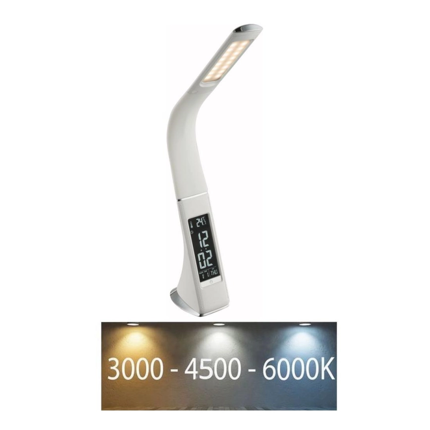 Globo – Dimmbar beröringsstyrd LED-bordslampa med display LED/6,5W/230V 3000/4500/5800K vit