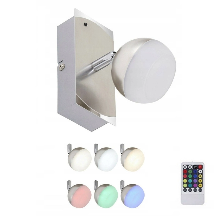 Briloner 2040-012 – Dimmbar LED RGB-spot LED/3,3 W/230 V + fjärrkontroll