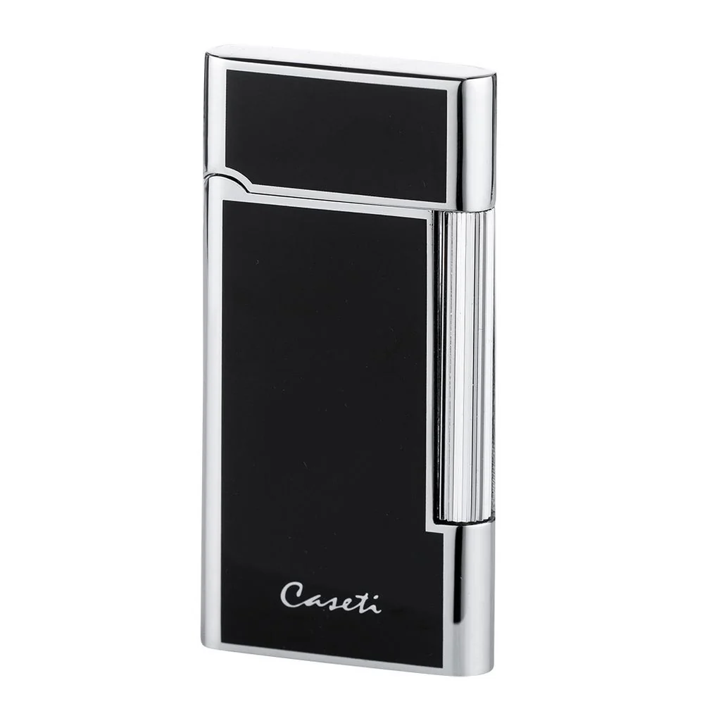 CASETI Flint Cigarettändare – Svart/Krom Elegance