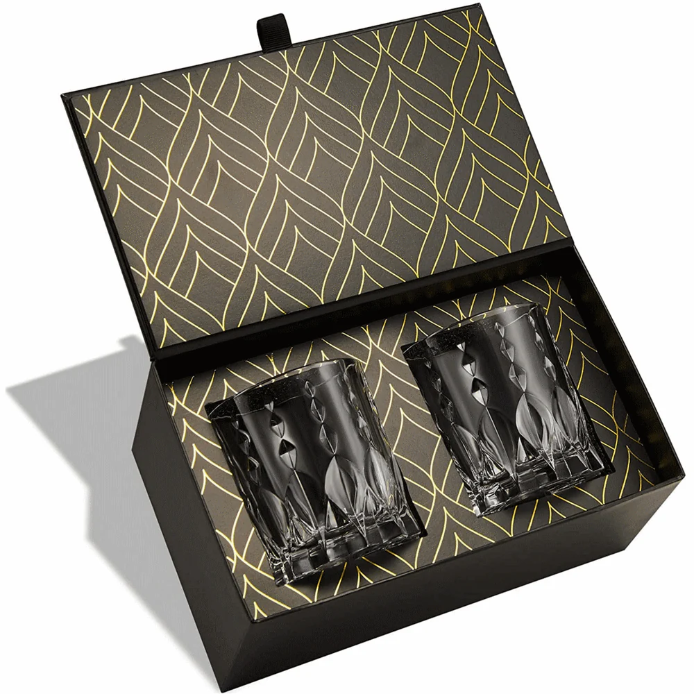 2 st. MONARCH Crystal Whiskyglas i presentförpackning