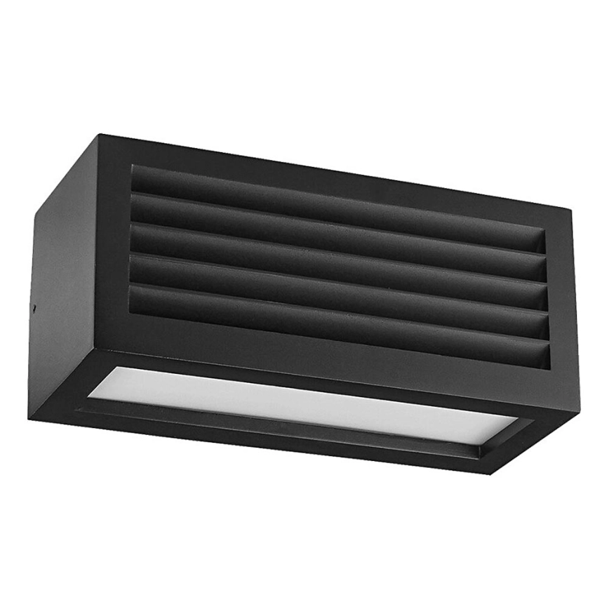 Prezent 31316 – Vägglampa för utomhusbruk SUEZ 1xE27/18W/230V IP44 svart