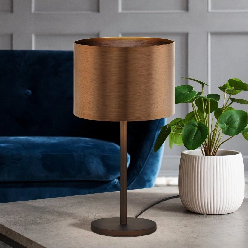 Eglo – Bordslampa 1xE27/60W/230V koppar