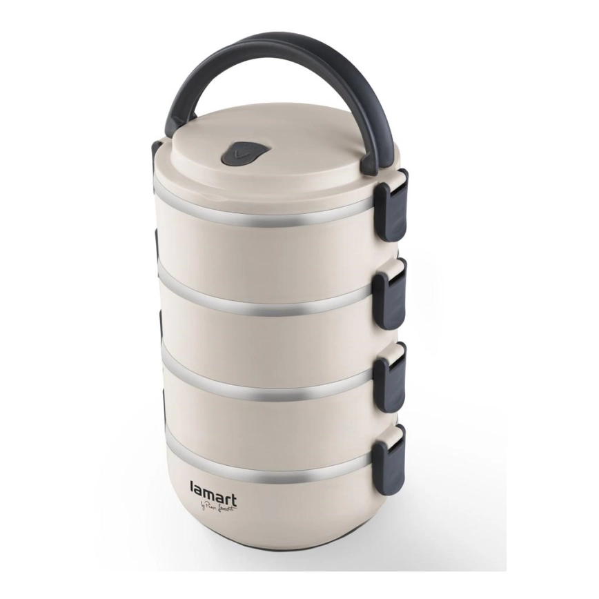 Lamart – Thermo food container 2,4 l beige