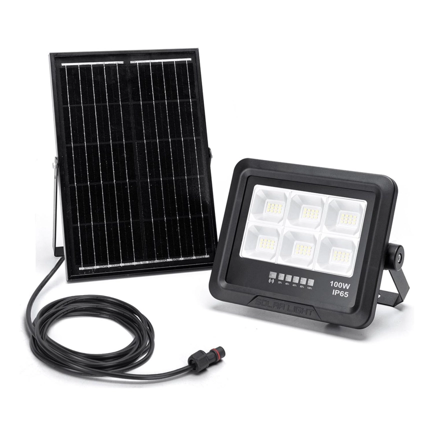 Aigostar – LED dimbar solreflektor LED/100W/3,4V IP65 10000 mAh + fjärrkontroll