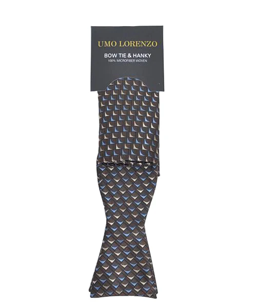 Self-tie Butterfly and Pocket Square – Brownies