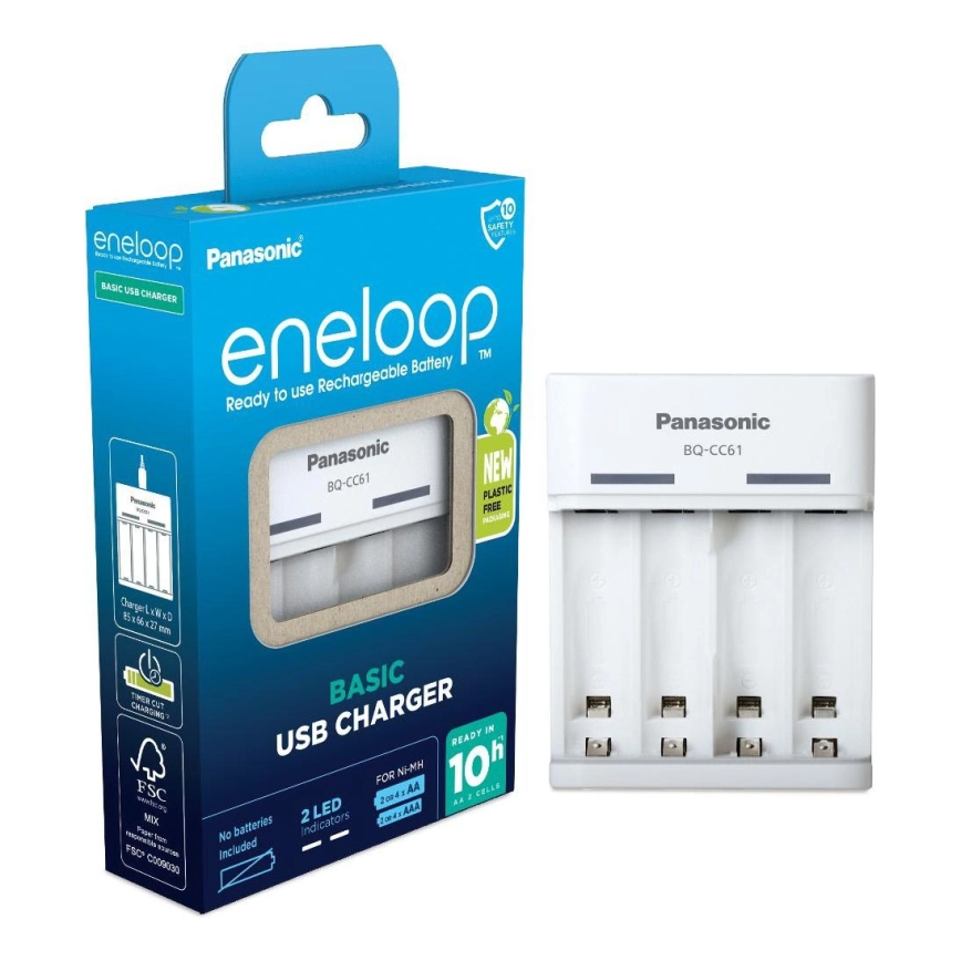 Panasonic – Batteriladdare Eneloop 4xAA/AAA 5V