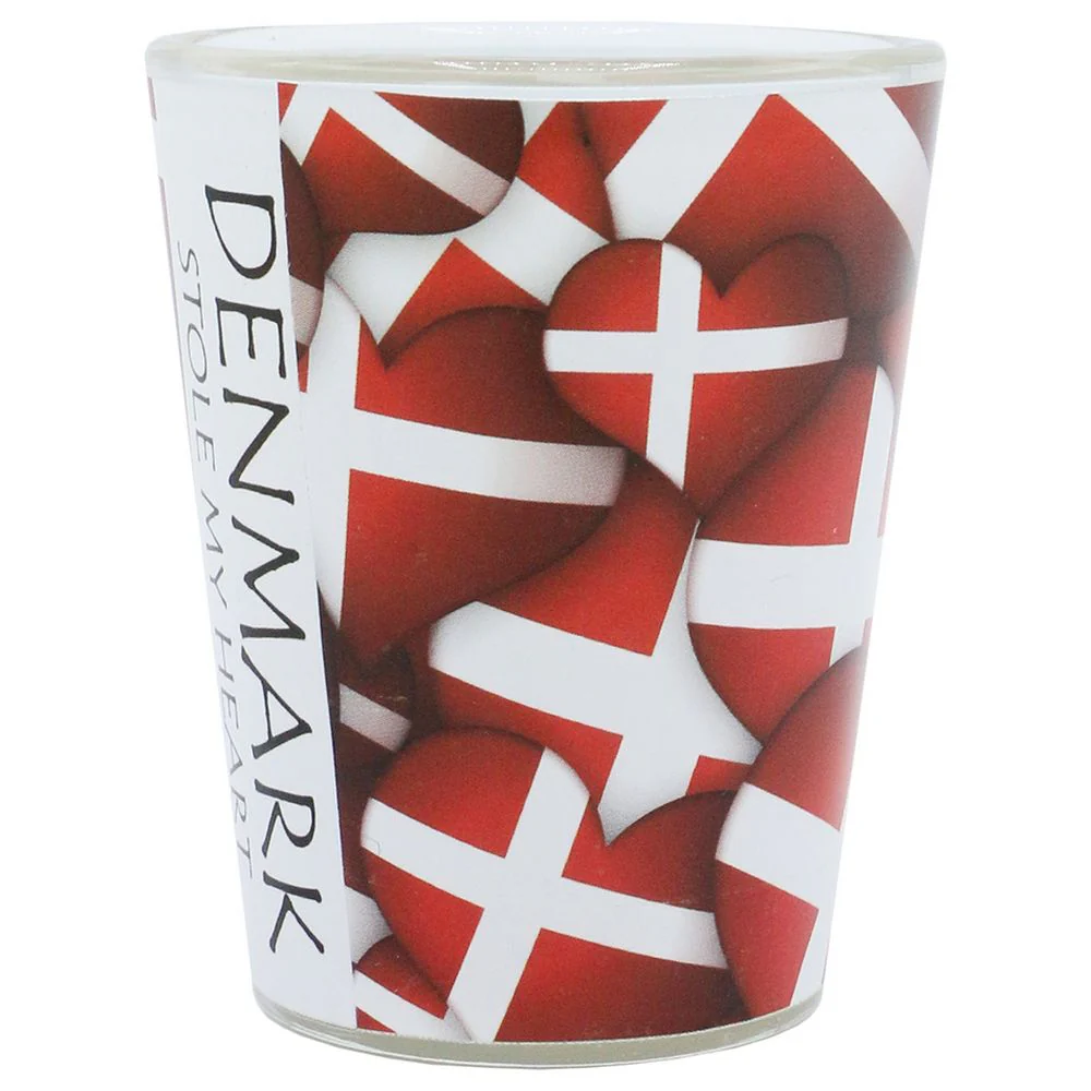 Shot Glass – Danmark Hearts