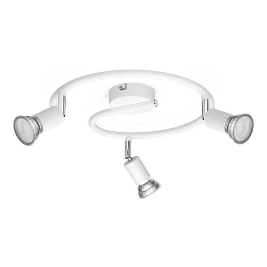 Philips – Spotlight 3xGU10/50W/230V vit