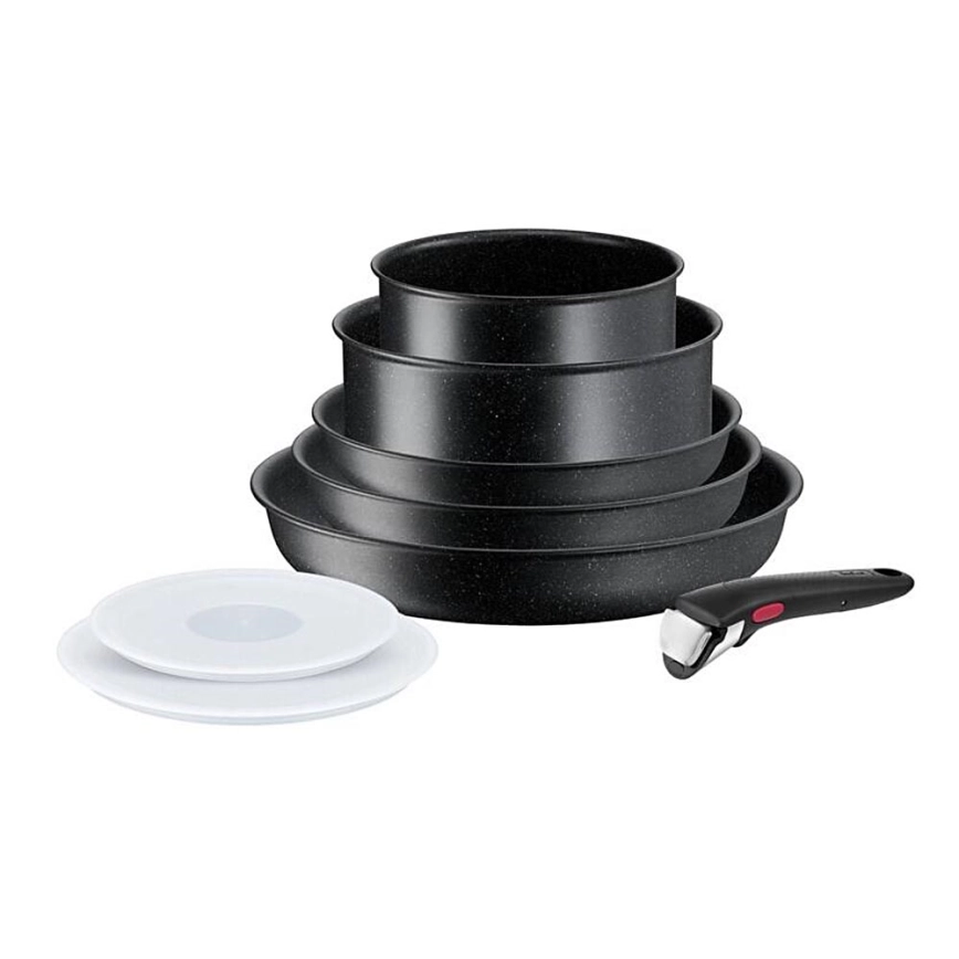 Tefal – Set med 8 delar INGENIO BLACK STONE