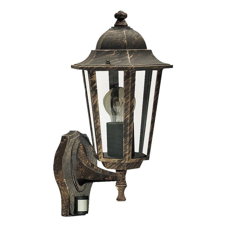 Rabalux 8218 – Utomhus Väggbelysning med sensor VELENCE 1xE27/60W/230V