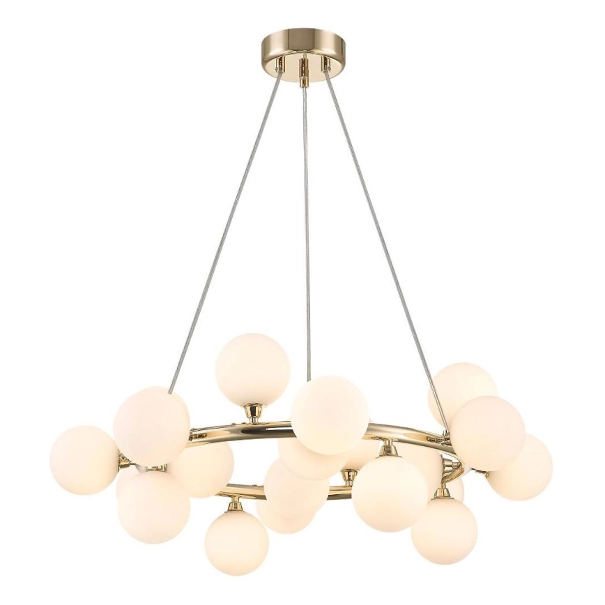 Zuma Line – Ljuskrona med textilsladd 20xG9/28W/230V guld