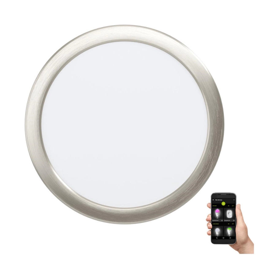 Eglo – LED-dimbar infälld badrumsarmatur LED/16,5W/230V IP44 ZigBee Ø 21,6 cm