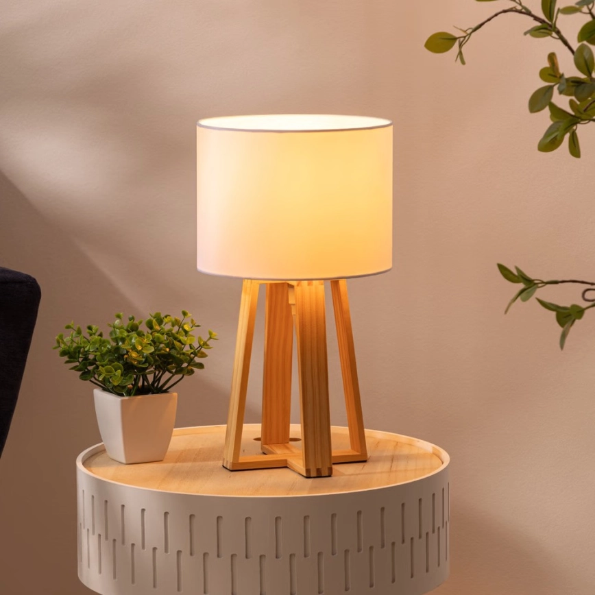 Atmosphera – Bordslampa MOLU 1xE27/25W/230V tall/vit