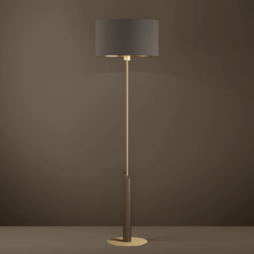 Eglo – Golvlampa 1xE27/40W/230V brun/guld