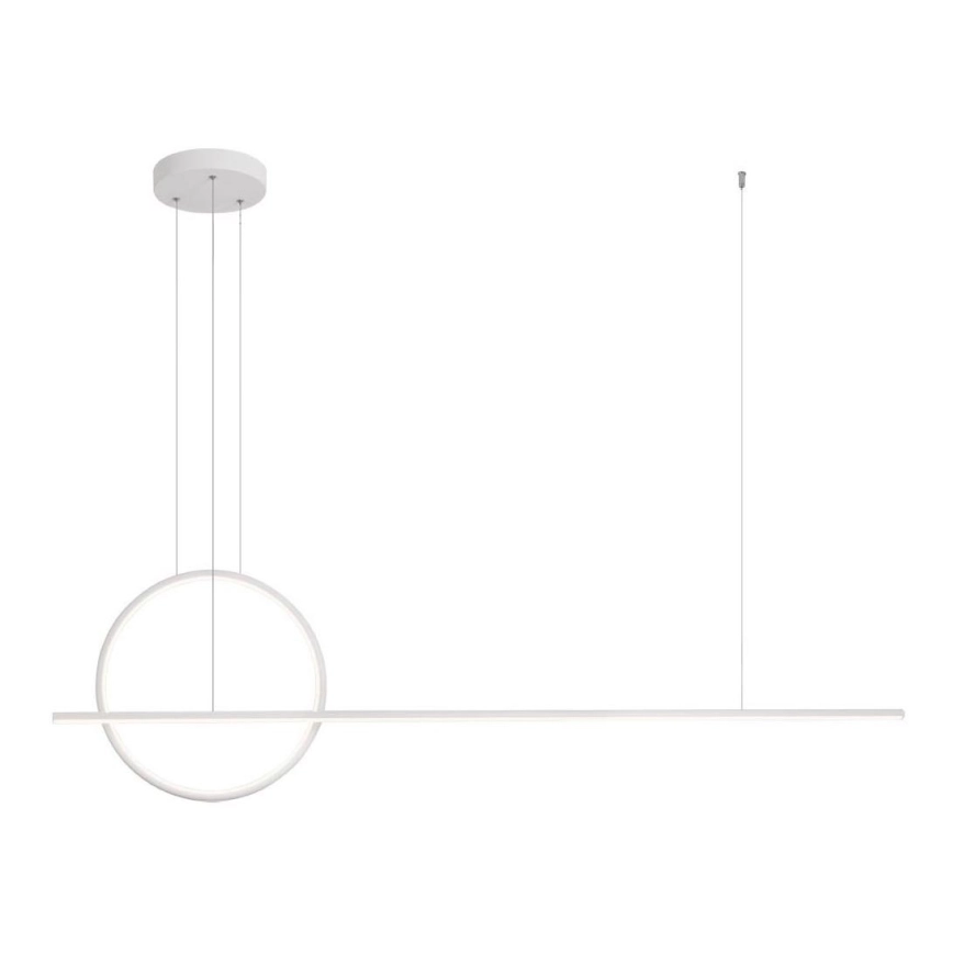 Redo 01-1734 – LED ljusreglerad ljuskrona på textilsladd GIOTTO LED/46W/230V vit
