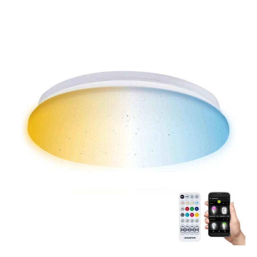 Aigostar – LED ljusreglerad taklampa till badrum MESH Smart LED/12W/230V 3000-6500K IP44 + fjärrkontroll