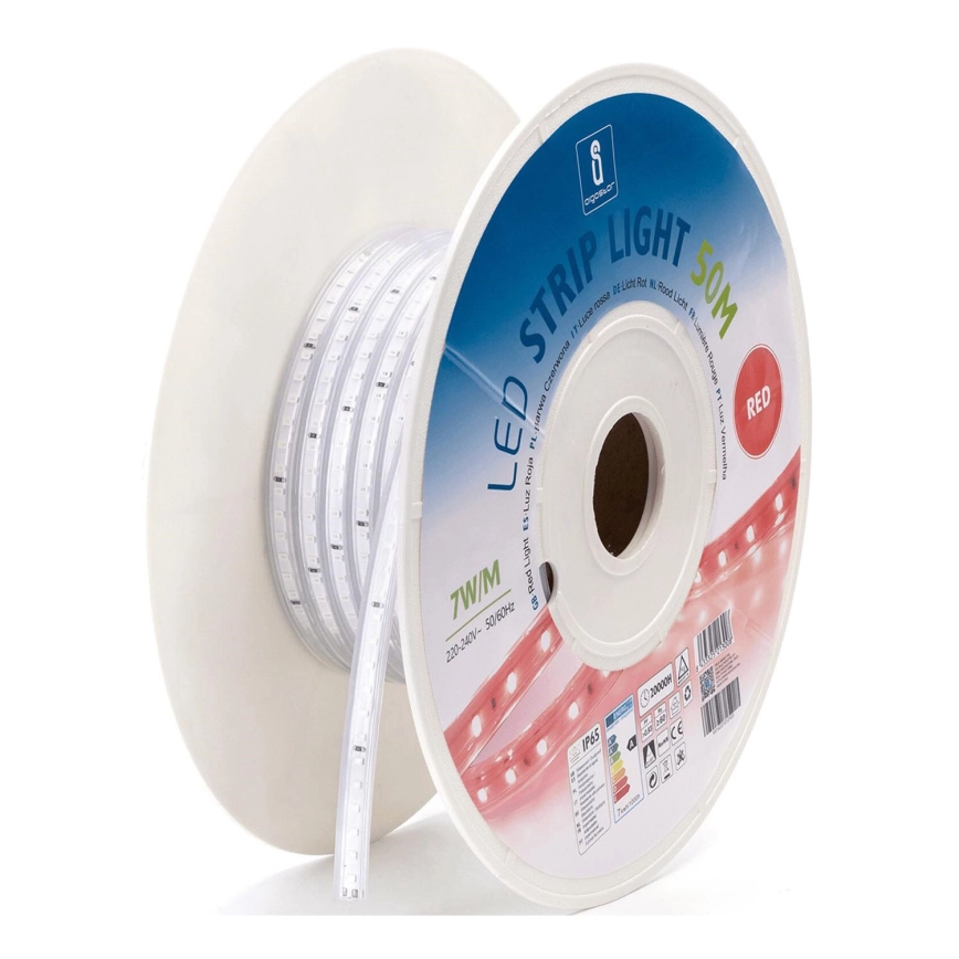 Aigostar – LED-remsa LED/350W/230V 50m röd IP65