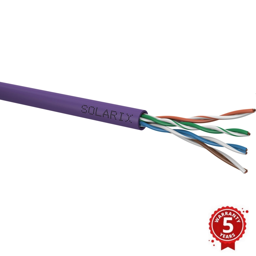 Solarix – installation kabel CAT5E UTP LSOH Dca-s1,d2,a1 100m