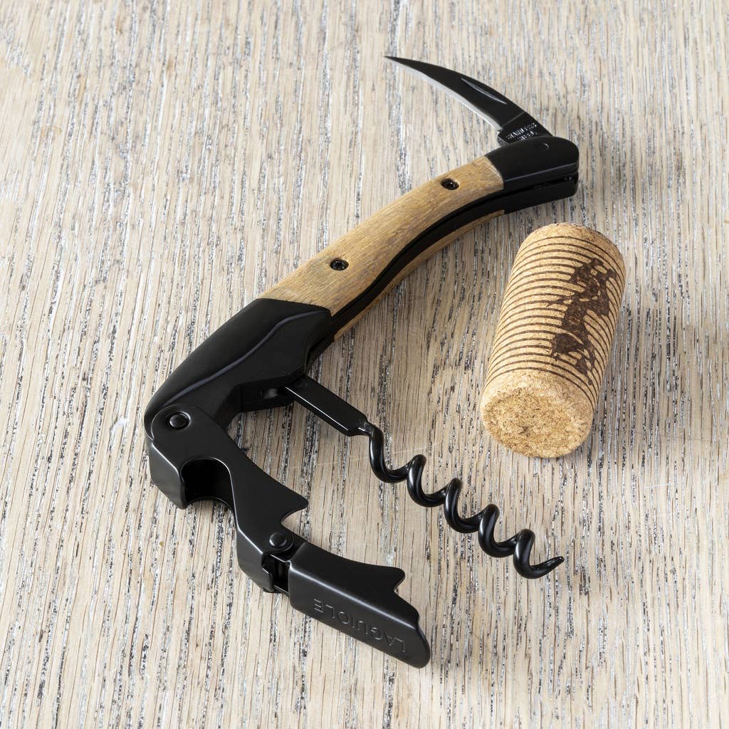 Laguiole sommelier plug -in – svart med bambu