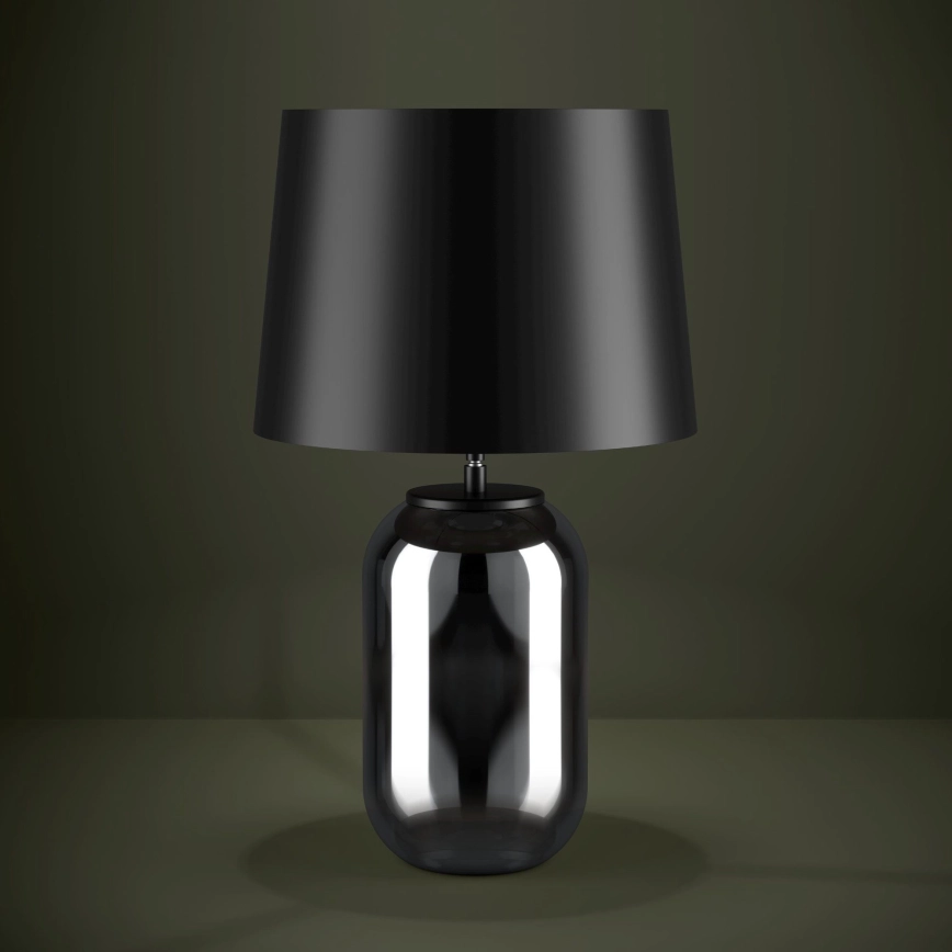 Eglo – Bordslampa 1xE27/40W/230V svart/rökig