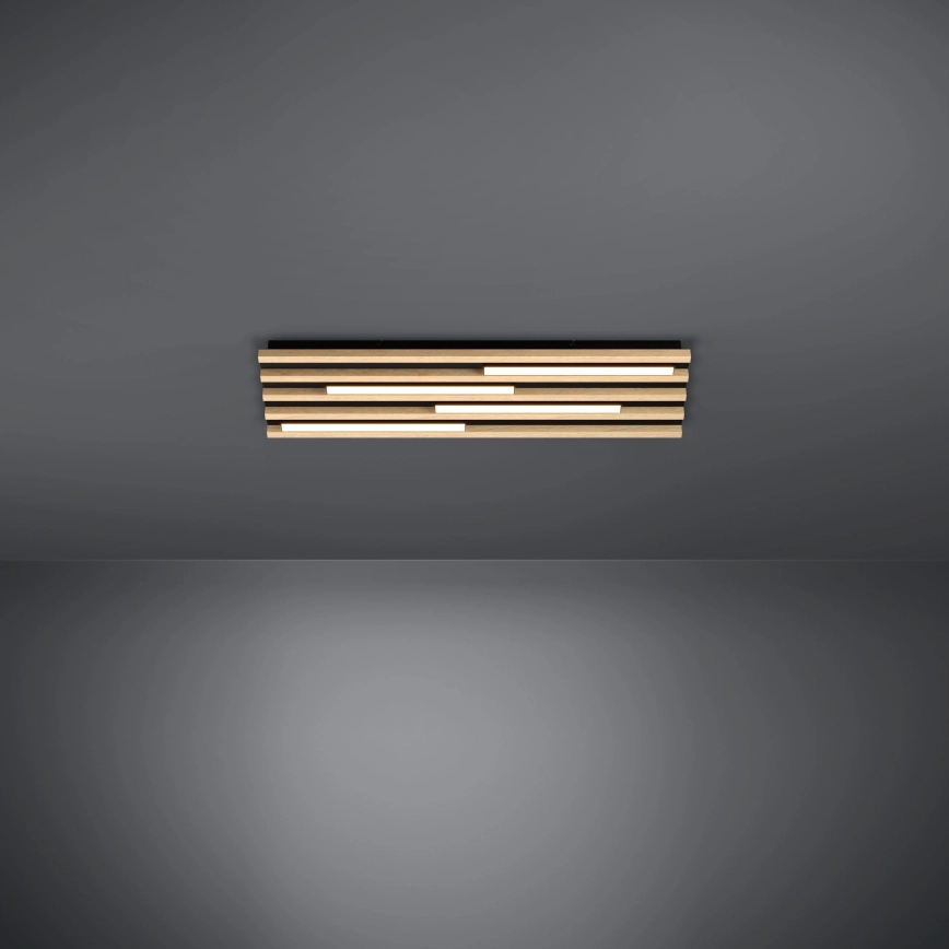 Eglo – LED Dimbar taklampa 4xLED/9W/230V 3000K 22×78 cm brun