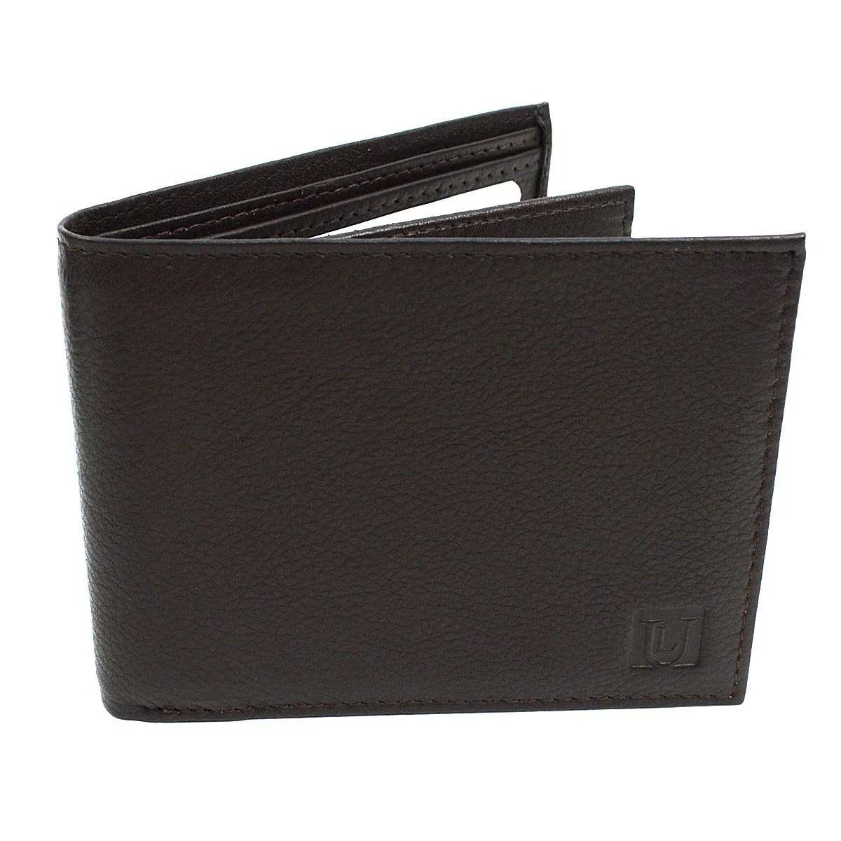 Bifold RFID-plånbok – Mörkbrun