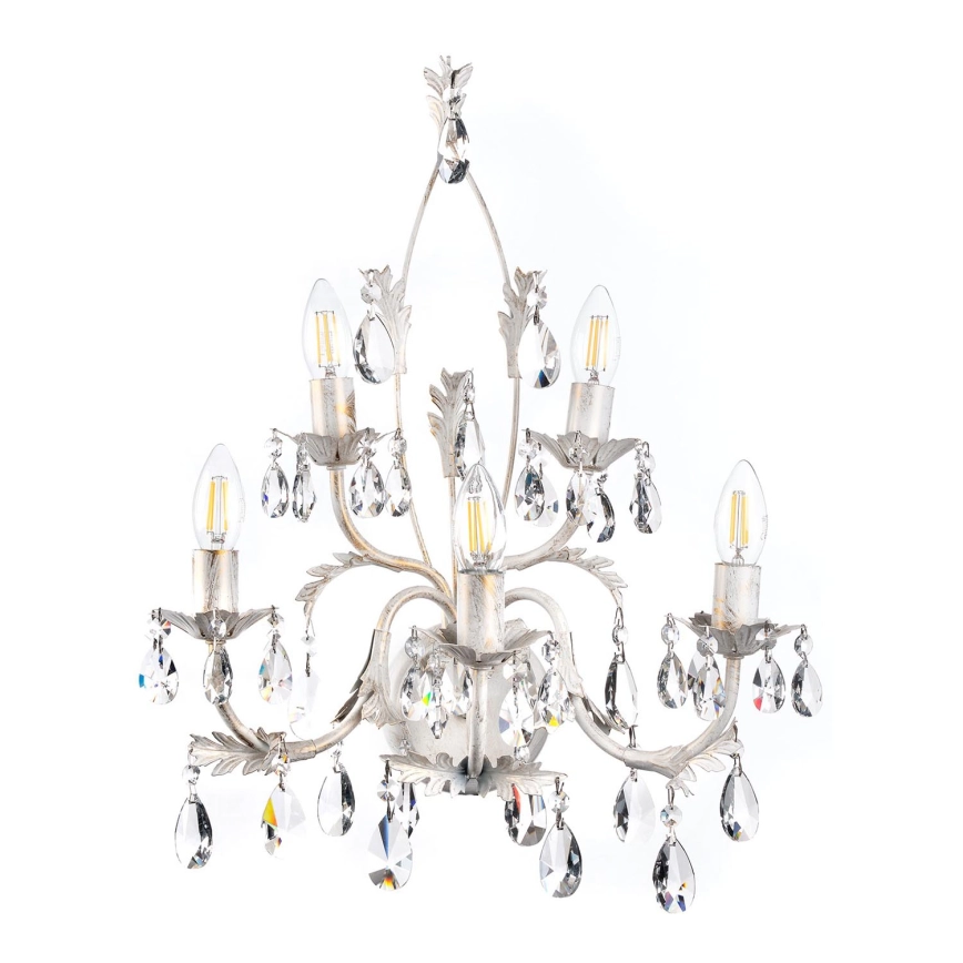 ONLI – Vägglampa TERESA 5xE14/6W/230V vit