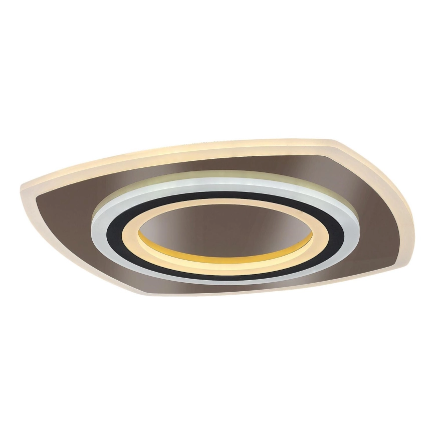 Rabalux – Dimbart LED-takarmatur LED/60W/230V 3000/4000/6000K matt krom/svart + fjärrkontroll 48×48 cm