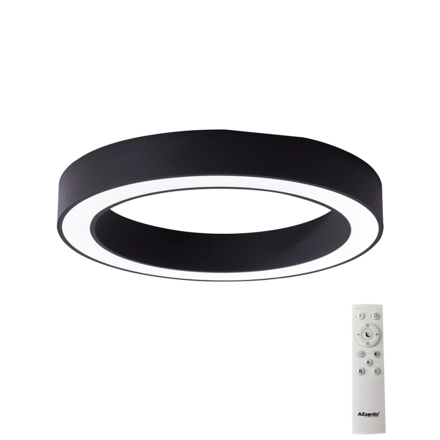 Azzardo AZ5032 – LED Dimbar taklampa MARCO LED/50W/230V svart + fjärrkontroll