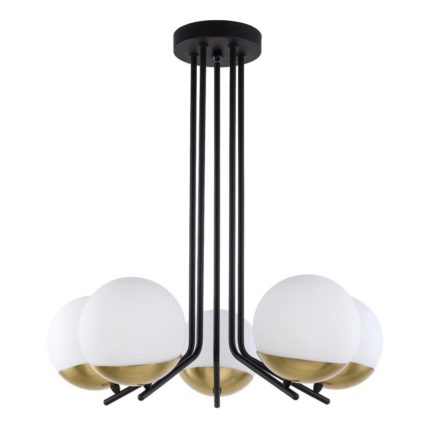 Jupiter 1720 – Hängande Ljuskrona Tomte 5xE14/40W/230V mässing