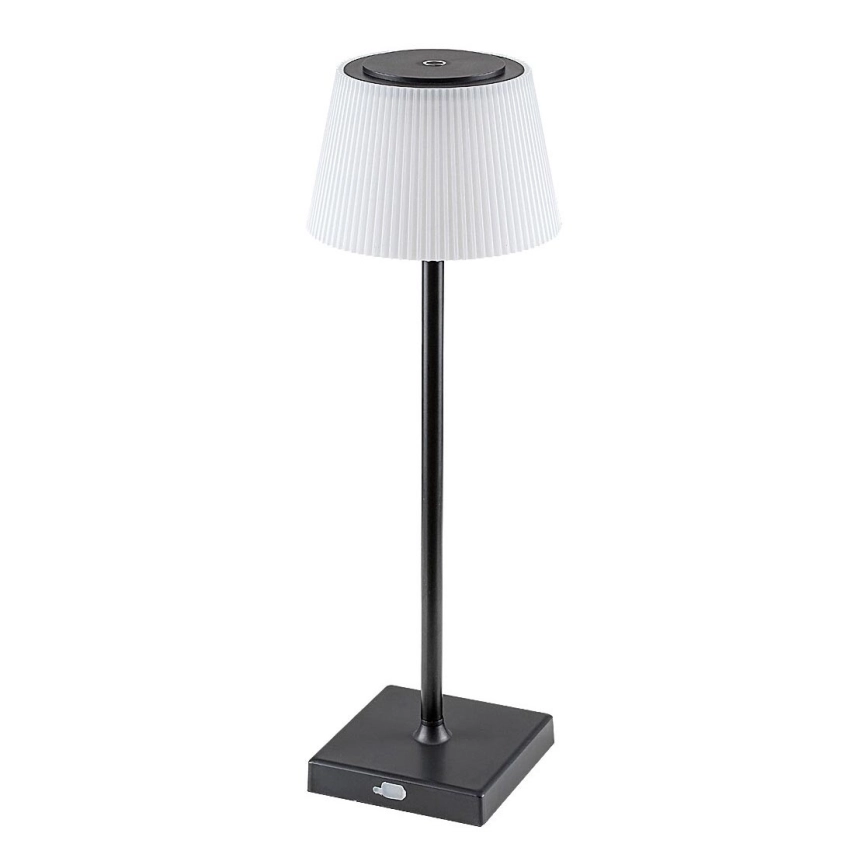 Rabalux – LED Dimbart uppladdningsbart skrivbordslampa LED/4W/3,7V 1800 mAh 3000-5000K IP44 svart