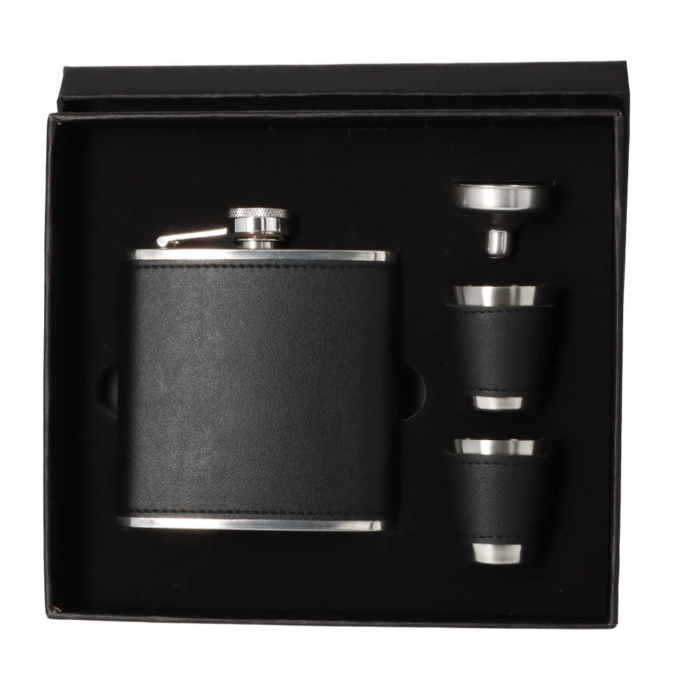 Angelo 17 cl Pocket Lark Set Black Leather Look