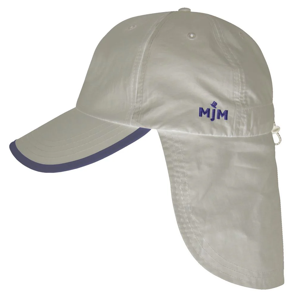 MJM Cool Baseball Cap med Neck Flap – Taslan – Light Beige