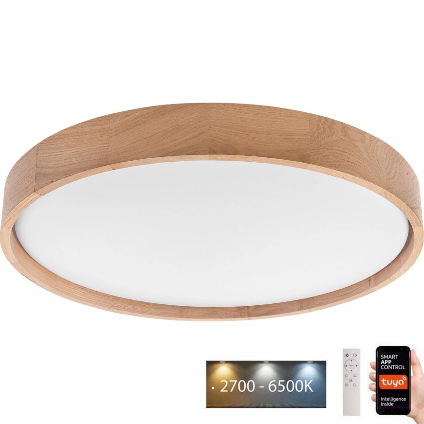 Brilagi – LED dimbar taklampa MANAROLA SMART LED/36W/230V 2700-6500K ek pr. 51 cm Wi-Fi + fjärrkontroll Tuya